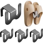 4 pice support mural pour pantoufles, supports  chaussures muraux, range chaussure sans perage, tagre ...