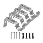4 pièces support mural réglable tringle à rideau support de poteau draperie tringle supports pour maison ... 4 pièces support mural réglable tringle à rideau support de poteau draperie tringle supports pour maison ...