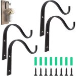 4 pi�ces support plantes fer crochet mural suspension mural crochet plante support plantes suspendu mural ...