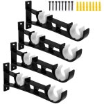 4 pices support tringle rideaux, supports pour tringles  rideaux, support de tringle  rideau murale ...
