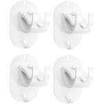4 pi�ces support tringle rideaux sans percage accroche rideau sans percage, crochet pour fenetre a clipser ...