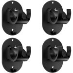 4 pices support tringle rideaux sans percage accroche rideau sans percage, crochet pour fenetre a clipser ...