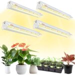 4 pices t5 lampe pour plantes, full spectrum 42cm lampes led de culture, lampe pour culture de plantes ...