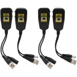 4 pi�ces transmetteur vid�o hd anti thunder power balun rj45 2in1hdcvi / tvi / ahd / cvbs 2 8mp