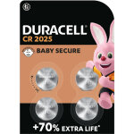 4 piles duracell cr 2025 avec lithium (1 blister de 4 batteries) 4