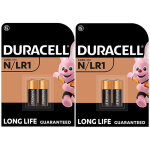 4 piles duracell n / lr1 e90 (2 ampoules de 2 batteries) 4
