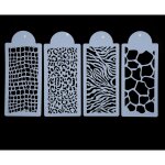 4 pochoirs r�utilisables pour d�coration de g�teau de mariage