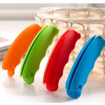 4 poign�es en silicone pour sacs poubelle, sacs de courses, 4 couleurs