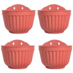 4 pots de fleurs à suspendre au mur vertical pour jardin, salon, fenêtre, intérieur ou extérieur, pour ... 4 pots de fleurs à suspendre au mur vertical pour jardin, salon, fenêtre, intérieur ou extérieur, pour ...
