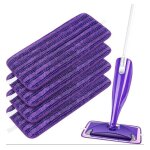 4 remplacement lingettes reutilisable lavables pour balais swiffer wetjet spray en microfibre 4 remplacement lingettes reutilisable lavables pour balais swiffer wetjet spray en microfibre