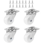 4 roulettes meubles lourds 3 cm pivotantes, adapt�es berceaux / supports plantes
