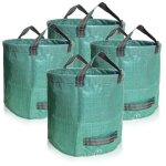 [jamais utilis�] lot de 4 sacs de jardinage - sacs � d�chets verts de 500 l avec fond renforc� - sacs ...