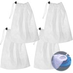 4 sacs de nettoyage de piscine, sacs filtrants en maille fine pour aspirateur de piscine, sacs en maille ...