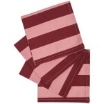 4 serviettes cherry rouge carmin l40xp40xh0, 2cm atmosphera crateur d'intrieur