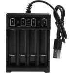4 slots chargeur piles rechargeable charge rapide, chargeur universel de piles, chargeur de piles intelligent ...