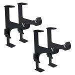 Store menuiserie - 4 supports sans perage, noir, pour tringle  rideaux, 20 - 28mm, pour coffre de ...