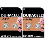 4 x duracell cr 2430 lithium (2 ampoules de 2 batteries) 4 piles 4