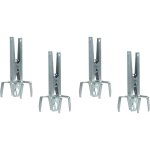 4 x pi�ge � taupes & campagnols avec plaque de serrage d'app�ts, en acier galvanis� - r�utilisable