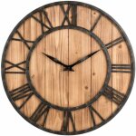 40 cm de diamètre horloge en fer forgé en bois horloge murale ronde horloge à quartz décorative silencieuse ... 40 cm de diamètre horloge en fer forgé en bois horloge murale ronde horloge à quartz décorative silencieuse ...