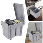 40 litres poubelle de cuisine deux poubelles coulissantes sous l'�vier poubelle de recyclage coulissante ...