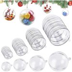 40 pcs boule plastique transparente, boule transparente a remplir, pour mariages, noël, décoration de ... 40 pcs boule plastique transparente, boule transparente a remplir, pour mariages, noël, décoration de ...