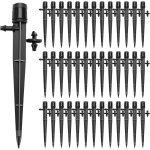 40 pices goutteur irrigation rglable, 360 degrs micro asperseur goutte  goutte pour tube 4 / 7 mm, ...