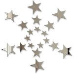 40 pices miroir collant mural autocollant etoile acrylique stickers muraux salon autocollant mural pour ...