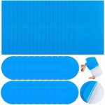 40 pices rustine piscine kit de rparation patchs de rparation auto - adhsifs pvc patch liner piscine ...