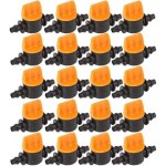 40 vannes pour tuyaux d'irrigation, vannes pour irrigation goutte � goutte avec vannes d'arr�t pour tuyaux ...
