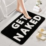 (40 x 60 cm) tapis de bain noir et blanc int�ressant, tapis de bain antid�rapant, tapis d�coratif, tr�s ...