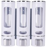 400 ml x 3 distributeur savon mural distributeur et gel douche distributeur savon douche double distributeur ...