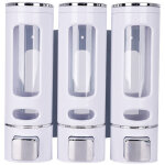 400 ml x 3 distributeur savon mural distributeur et gel douche distributeur savon douche double distributeur ...