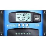 40a mppt rgulateur de charge du panneau solaire avec surveillance automatique de la mise au point 12v ...