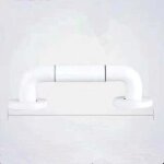 40cm blanc barre d'appui wc, barres d'appui de salle de bain avec antid�rapante, poign�e de acier inox, ...