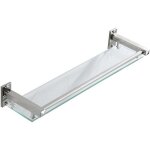 40cm tagres de salle de bain tagre de douche en verre tagre murale rangement douche avec tablette, ...