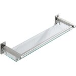 40cm �tag�res de salle de bain �tag�re de douche en verre �tag�re murale rangement douche avec tablette, ...