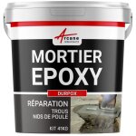 Mortier epoxy, ragreage, reparation beton, bouchage, trous, nid de poule, rattrapage de niveau : durpox ...