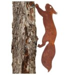 42 cm - Écureuil pour arbre - décoration de jardin en métal - patine rouille naturelle? decoration jardin ... 42 cm - Écureuil pour arbre - décoration de jardin en métal - patine rouille naturelle? decoration jardin ...