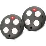 433, 92 mhz telecommande portail, lot de 2 telecommande porte de garage compatible avec telecommande ...