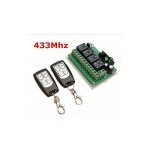 433mhz télécommande à canaux sans fil dc 12v 4ch interrupteur à relais rf longue distance 2 Émetteurs ... 433mhz télécommande à canaux sans fil dc 12v 4ch interrupteur à relais rf longue distance 2 Émetteurs ...
