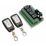 433mhz tlcommande  canaux sans fil dc 12v 4ch interrupteur  relais rf longue distance 2 metteurs ...