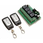 433mhz tlcommande  canaux sans fil dc 12v 4ch interrupteur  relais rf longue distance 2 metteurs ...