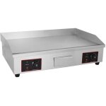 4400w plancha �lectrique professionnelle en fer 730 x 480 x 230 mm, plaque de cuisson temperature reglable ...