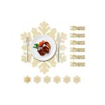 Csparkv - 44cm set de table dor, rond lot de 6 sets de tables pvc lavables antidrapant rsistant, pad ...