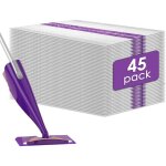 (45 pi�ces) wetjet recharges de serpill�re jetables compatibles avec wetjet, recharges de tampons de ...