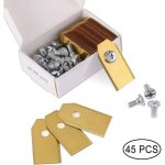 45 x lames de couteau en titane pour toutes les tondeuses robotiques husqvarn / automower / yardforce ...