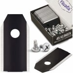 45x lame de rechange en carbon pour tous les husqvarna automower / gardena / yardforce - lame robot tondeuse ...