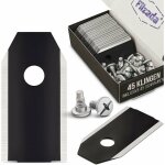  45x lame de rechange en carbon pour tous les husqvarna automower / gardena / yardforce - lame robot ...