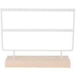 46 trous en m�tal porte - bijoux boucles d'oreilles collier pr�sentoir cintre rangement organisateur ...