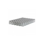 48 pots verre hexagonaux 50g (47 ml) avec couvercles to 43 - plusieurs modles disponibles - argent